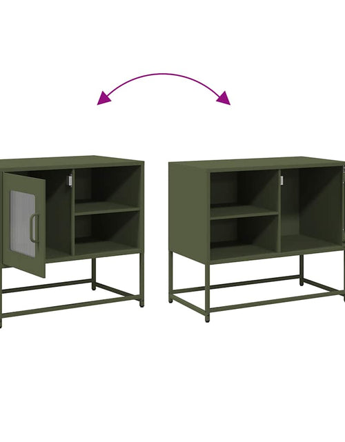 Загрузите изображение в средство просмотра галереи, Dulap TV, verde măsliniu, 68x39x60,5 cm, oțel
