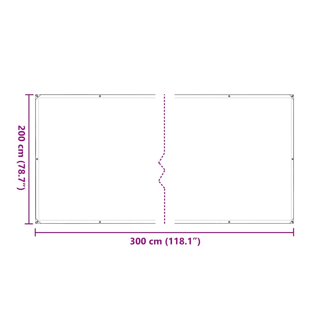 Prelata transparenta cu ochiuri 2x3 m polietilena