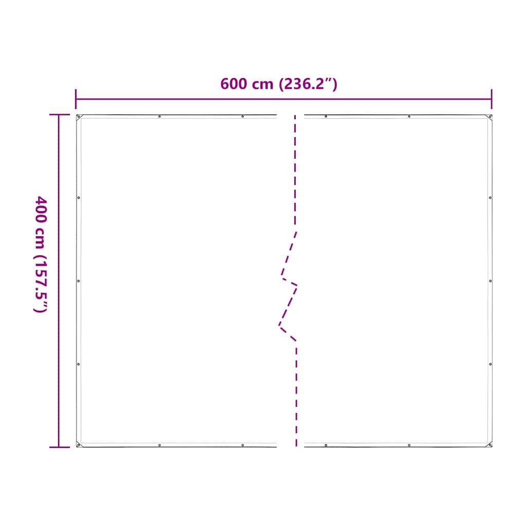 Prelata transparenta cu ochiuri 4x6 m polietilena