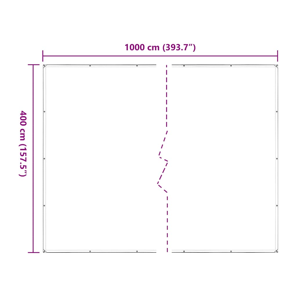 Prelata transparenta cu ochiuri 4x10 m polietilena