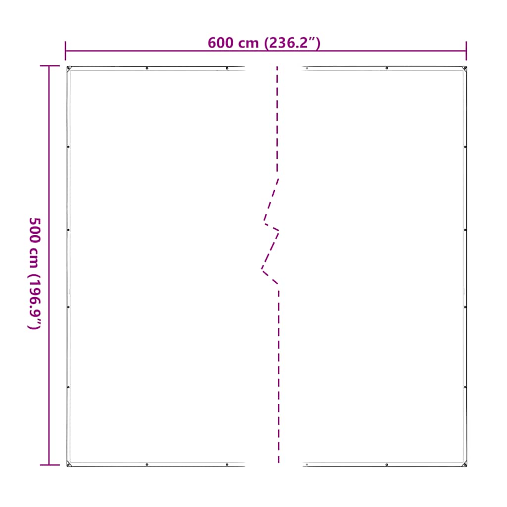 Prelata transparenta cu ochiuri 5x6 m polietilena