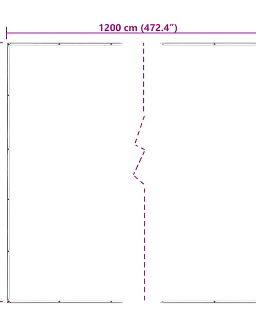Загрузите изображение в средство просмотра галереи, Prelata transparenta cu ochiuri 5x12 m polietilena
