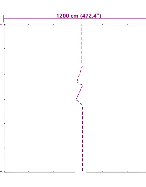 Загрузите изображение в средство просмотра галереи, Prelata transparenta cu ochiuri 6x12 m polietilena
