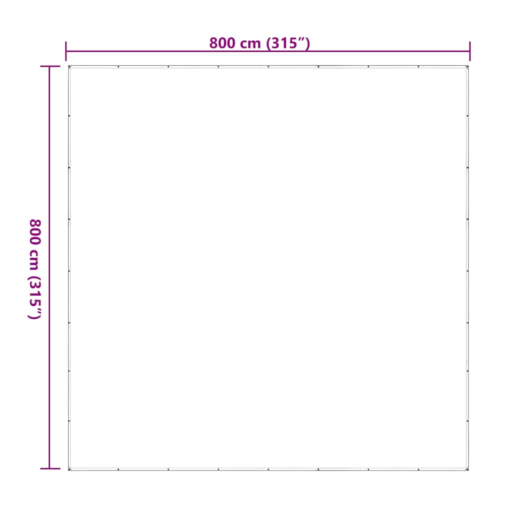 Prelata transparenta cu ochiuri 8x8 m polietilena