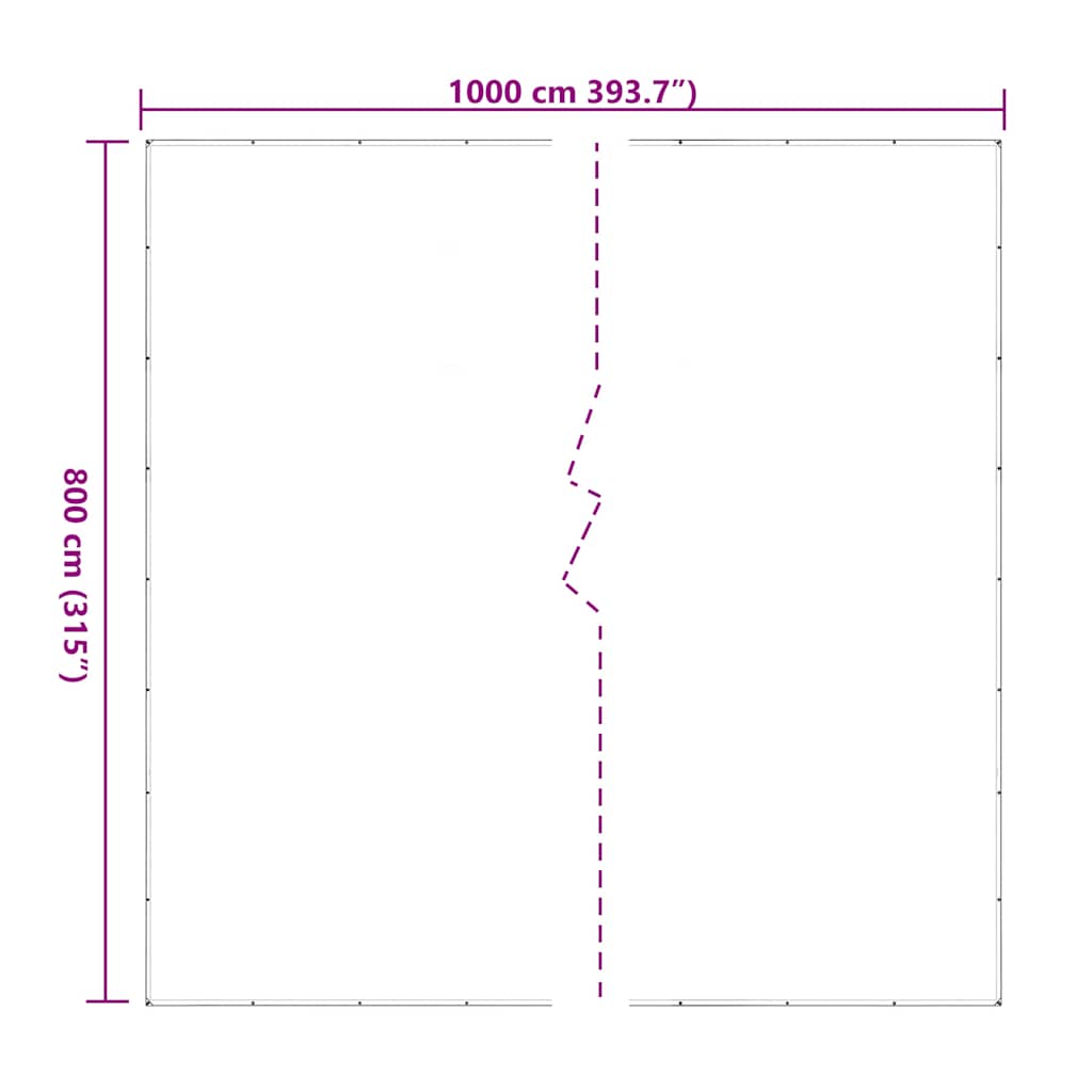 Prelata transparenta cu ochiuri 8x10 m polietilena