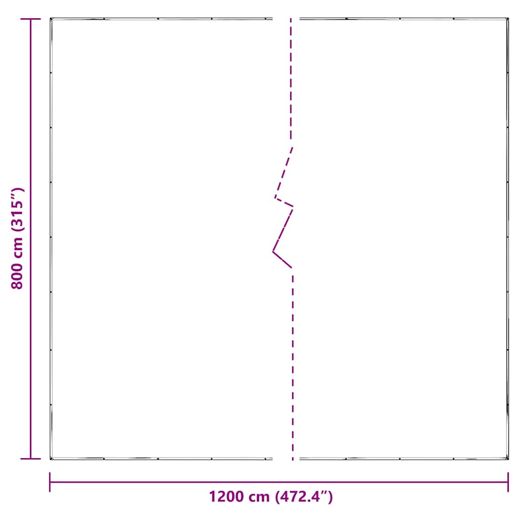 Prelata transparenta cu ochiuri 8x12 m polietilena