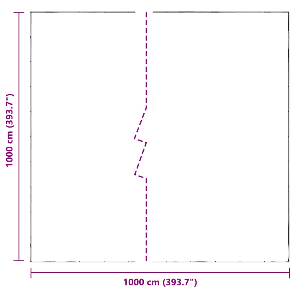 Prelata transparenta cu ochiuri 10x10 m polietilena