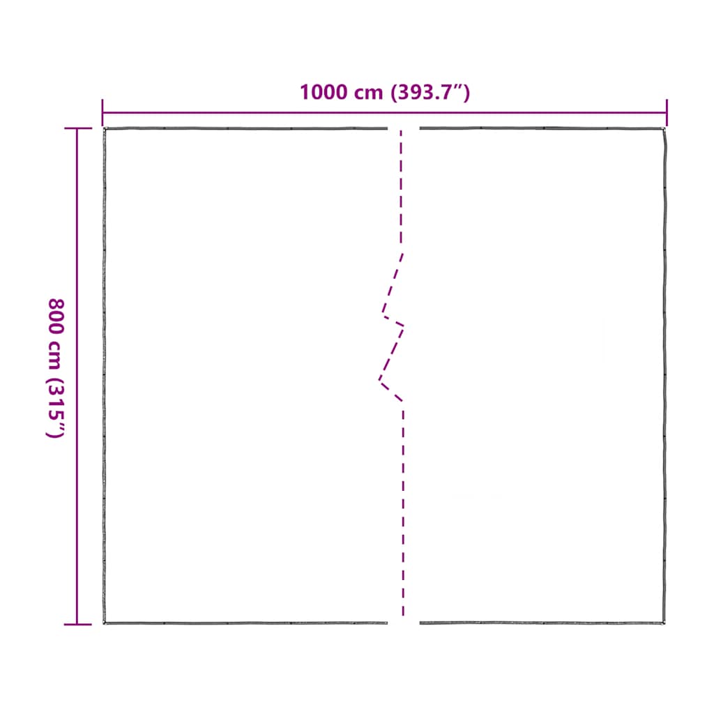 Prelata transparenta cu ochiuri 8x10 m polietilena