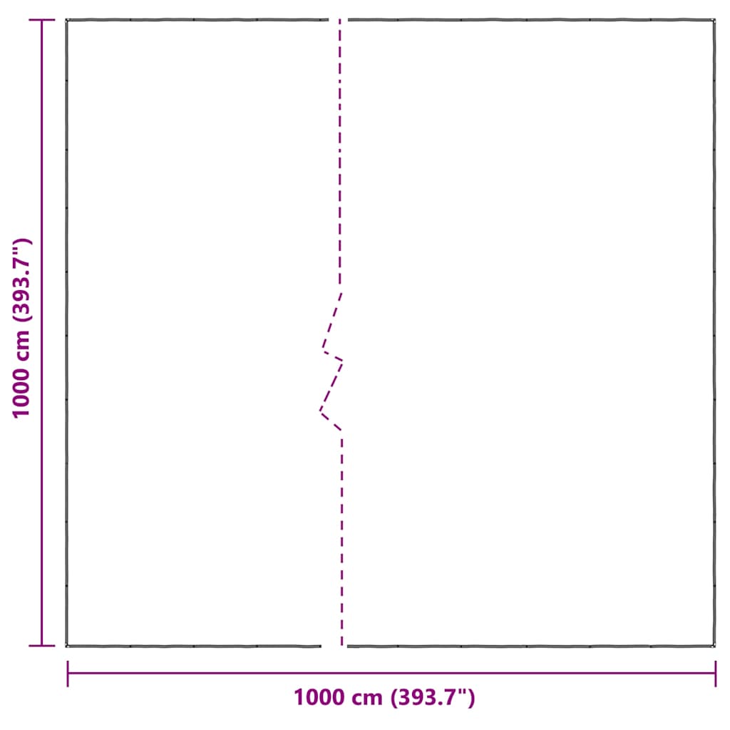 Prelata transparenta cu ochiuri 10x10 m polietilena