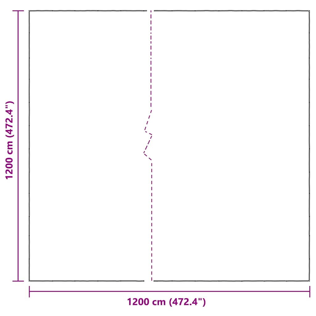 Prelata transparenta cu ochiuri 12x12 m polietilena