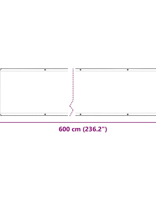 Загрузите изображение в средство просмотра галереи, Prelata transparenta cu ochiuri 1x6 m PVC
