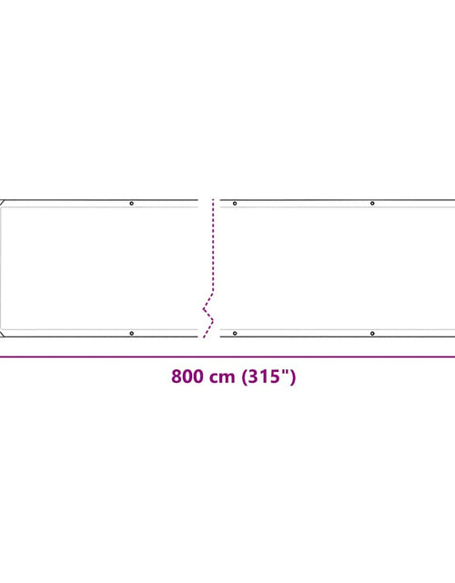 Загрузите изображение в средство просмотра галереи, Prelata transparenta cu ochiuri 1x8 m PVC
