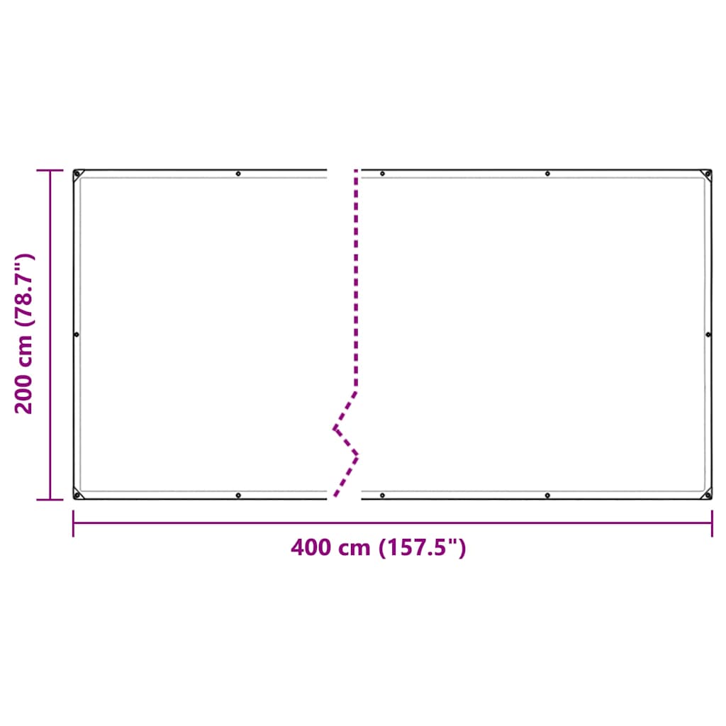 Prelata transparenta cu ochiuri 2x4 m PVC