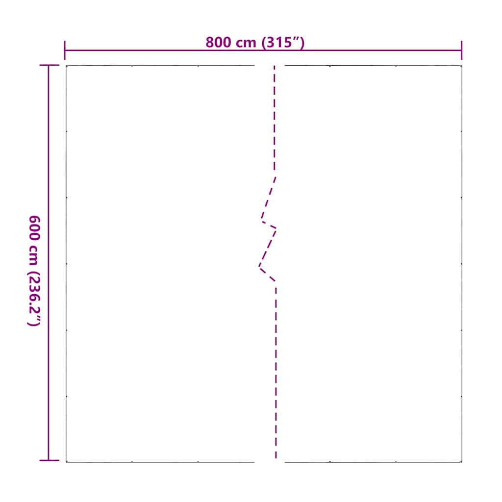 Prelata transparenta cu ochiuri 6x8 m PVC