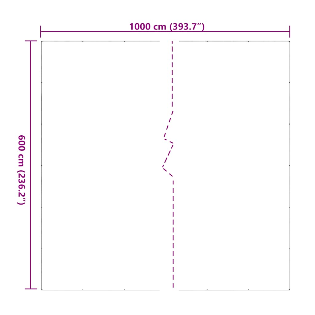 Prelata transparenta cu ochiuri 6x10 m PVC