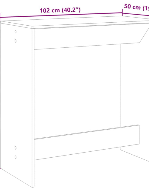Загрузите изображение в средство просмотра галереи, Masă de bar, stejar Sonoma, 102x50x103,5 cm, lemn prelucrat
