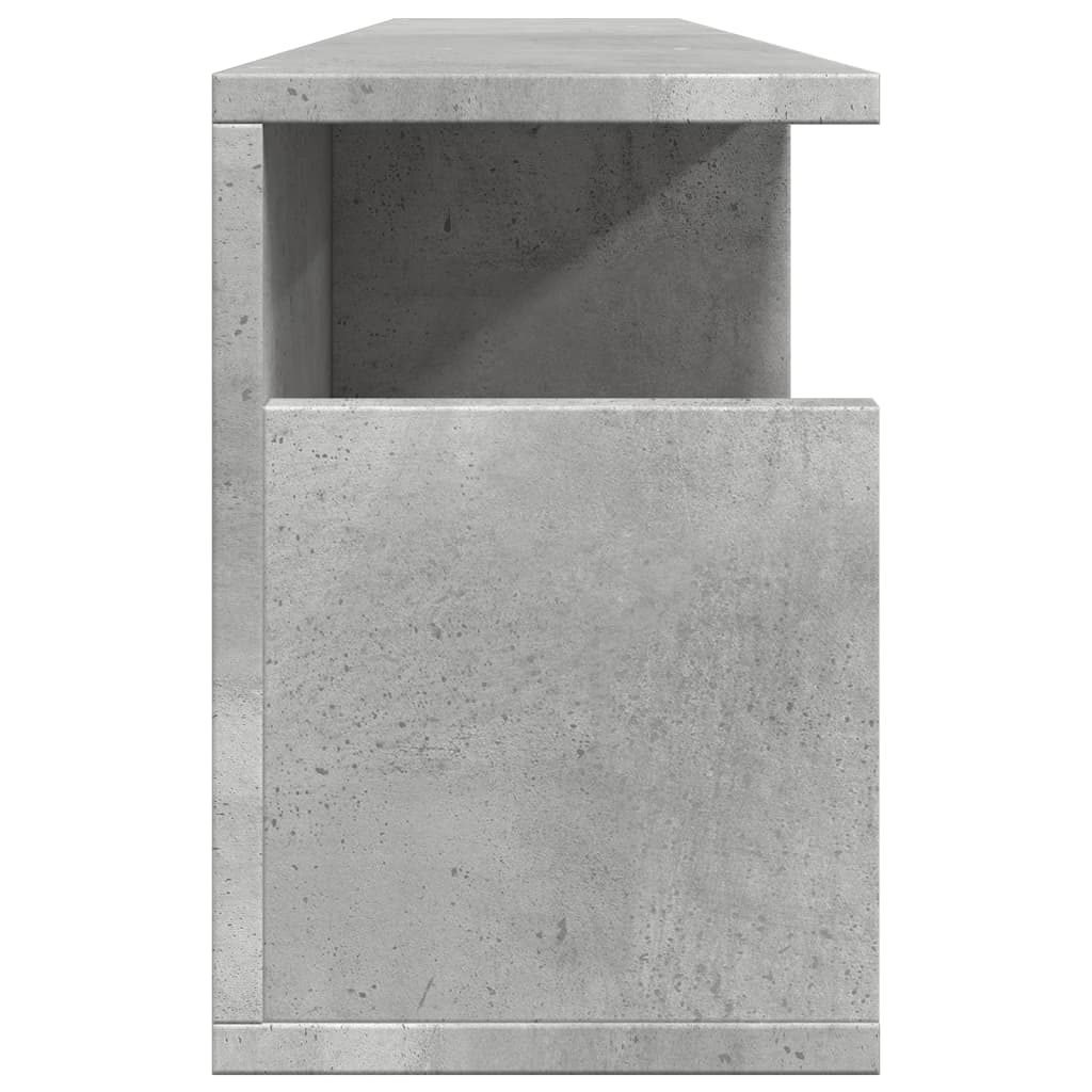 Dulap de perete, gri beton, 100x20x30 cm, lemn prelucrat