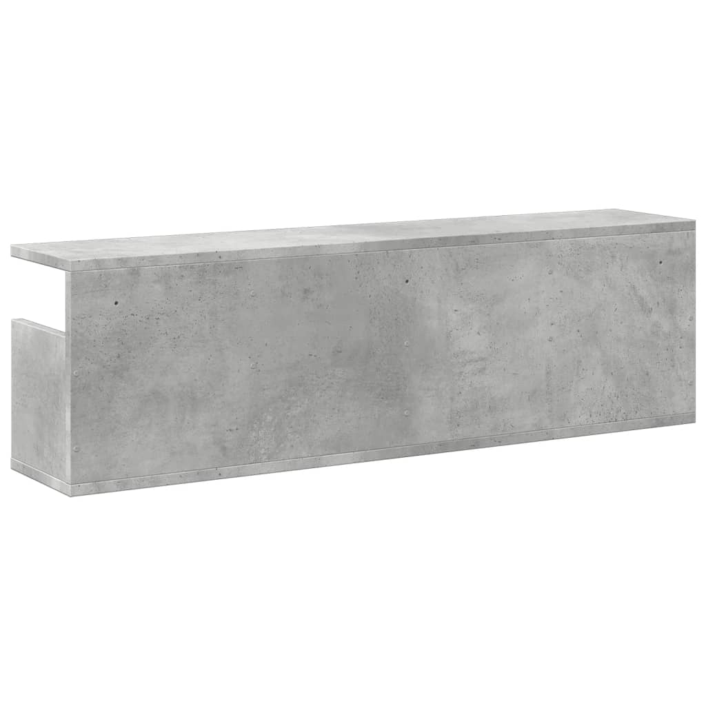 Dulap de perete, gri beton, 100x20x30 cm, lemn prelucrat