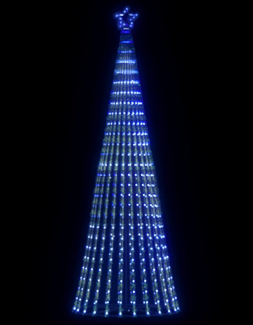 Încărcați imaginea în vizualizatorul Galerie, Con de lumină brad de Crăciun, 475 LED-uri, albastru, 247 cm
