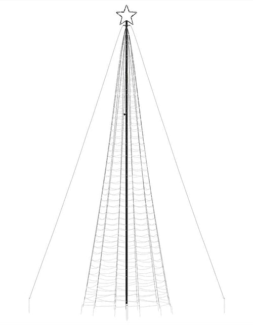 Încărcați imaginea în vizualizatorul Galerie, Lumină brad de Crăciun cu țăruși, 1534 LED-uri, alb cald, 500cm
