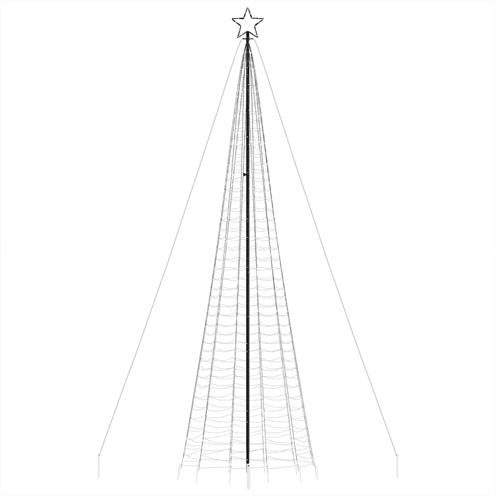 Lumină pentru brad de Crăciun cu vârfuri 1534 LED-uri colorate