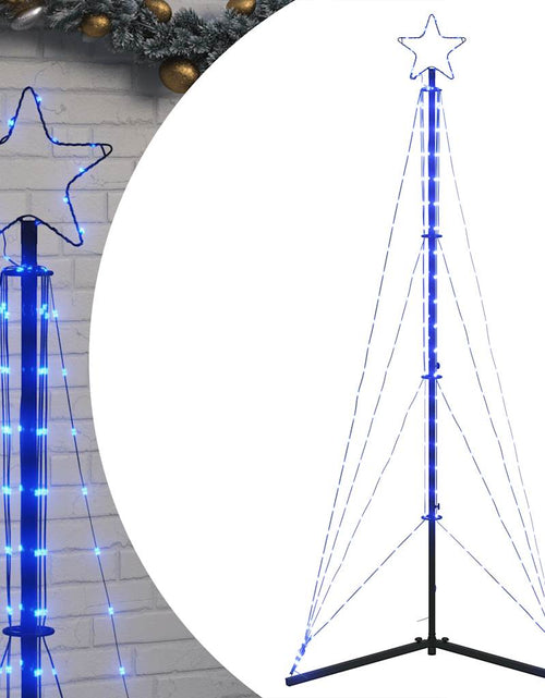 Încărcați imaginea în vizualizatorul Galerie, Instalație brad de Crăciun 363 LED-uri, albastru, 182 cm
