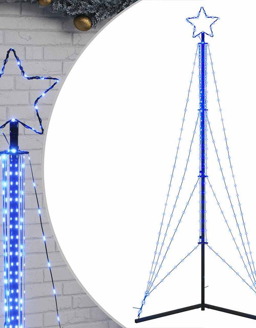 Загрузите изображение в средство просмотра галереи, Instalație brad de Crăciun 483 LED-uri, albastru, 240 cm
