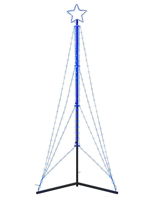 Загрузите изображение в средство просмотра галереи, Instalație brad de Crăciun 483 LED-uri, albastru, 240 cm
