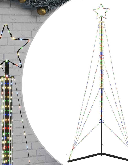 Загрузите изображение в средство просмотра галереи, Instalație brad de Crăciun 483 LED-uri, colorat, 240 cm

