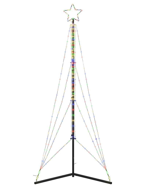 Загрузите изображение в средство просмотра галереи, Instalație brad de Crăciun 483 LED-uri, colorat, 240 cm
