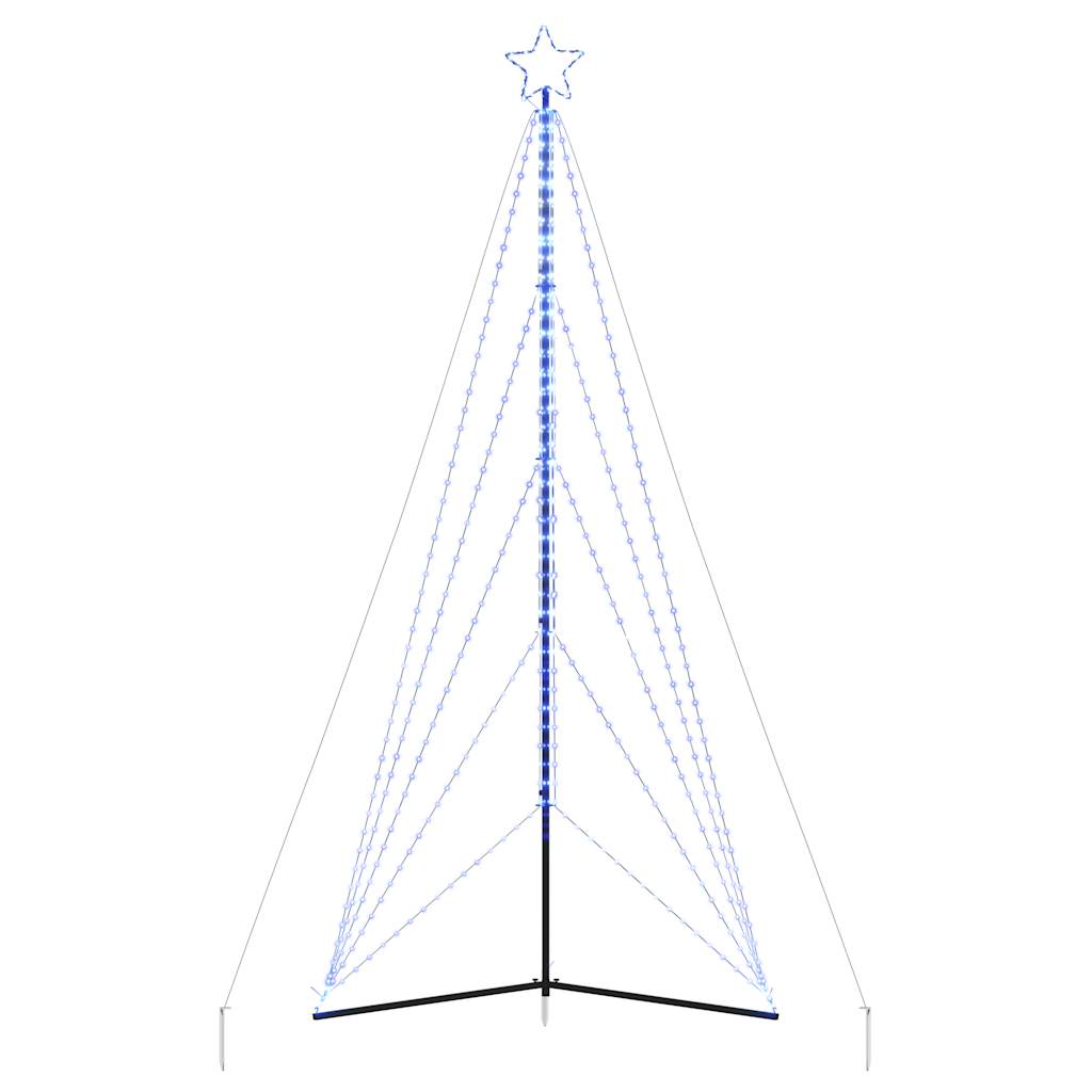 Instalație brad de Crăciun 615 LED-uri, albastru, 404,5 cm