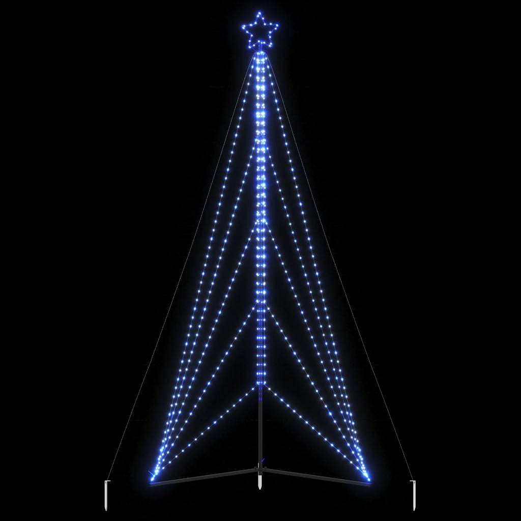 Instalație brad de Crăciun 615 LED-uri, albastru, 404,5 cm