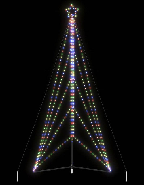 Загрузите изображение в средство просмотра галереи, Instalație brad de Crăciun 615 LED-uri, colorat, 404,5 cm
