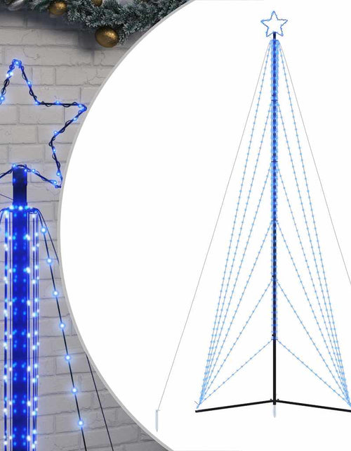 Încărcați imaginea în vizualizatorul Galerie, Instalație brad de Crăciun 861 LED-uri, albastru, 478 cm
