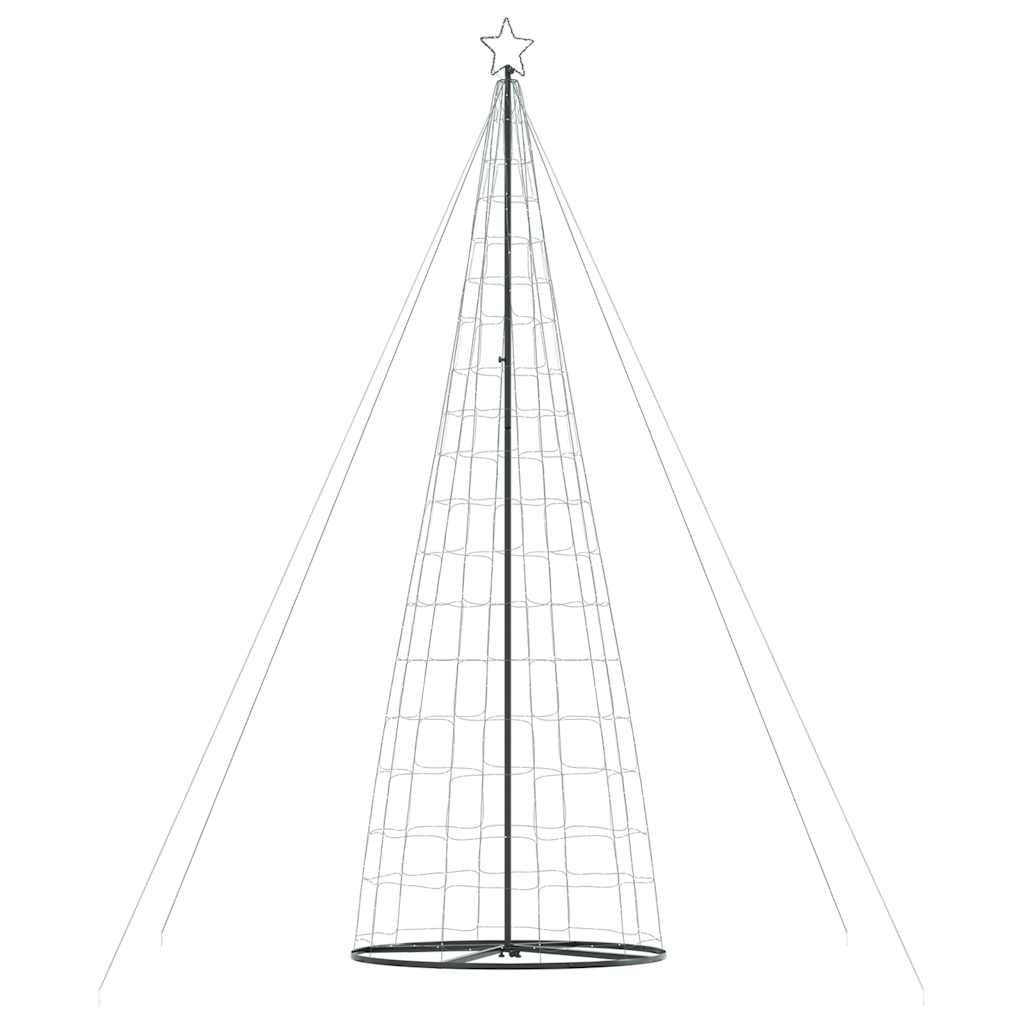 Con de lumină brad de Crăciun, 1534 LED-uri, alb cald, 503 cm