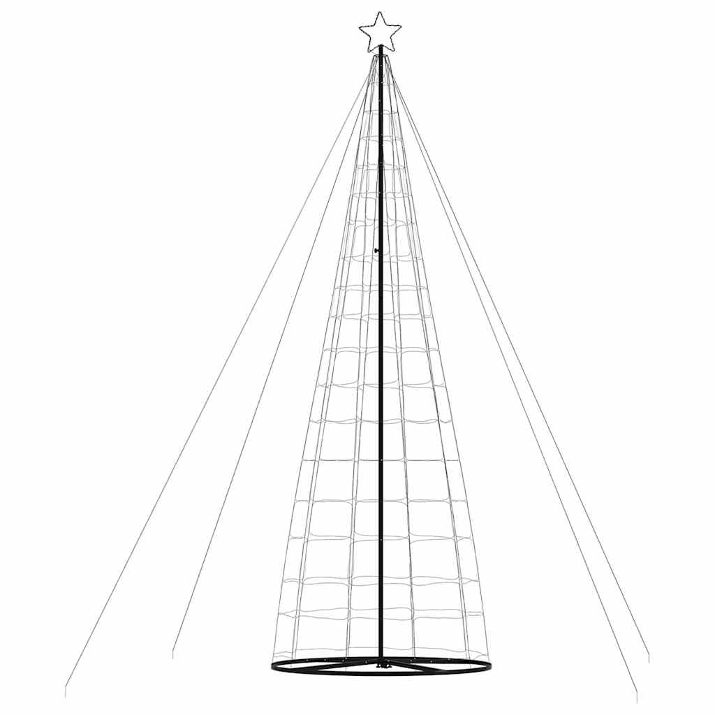 Con de lumină brad de Crăciun, 1534 LED-uri, alb cald, 503 cm