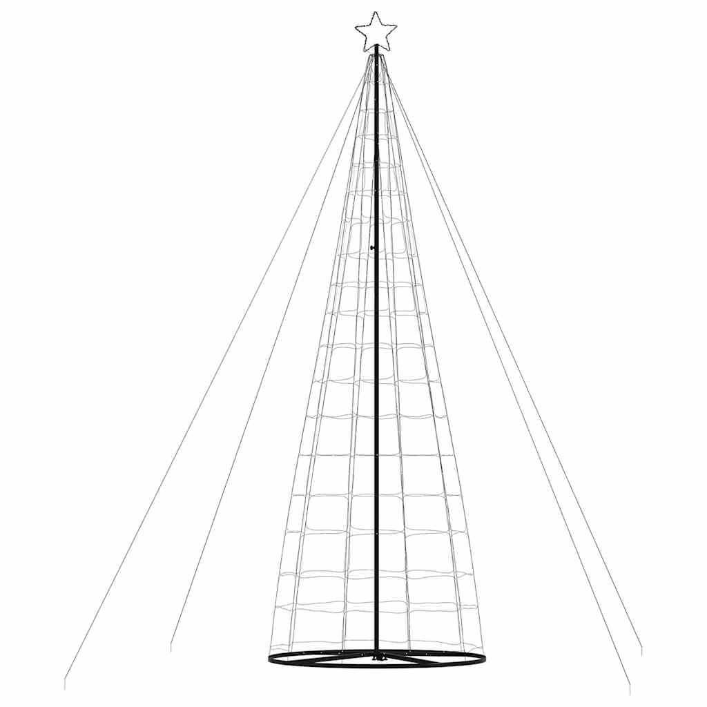 Con de lumină brad de Crăciun, 1534 LED-uri, alb rece, 503 cm