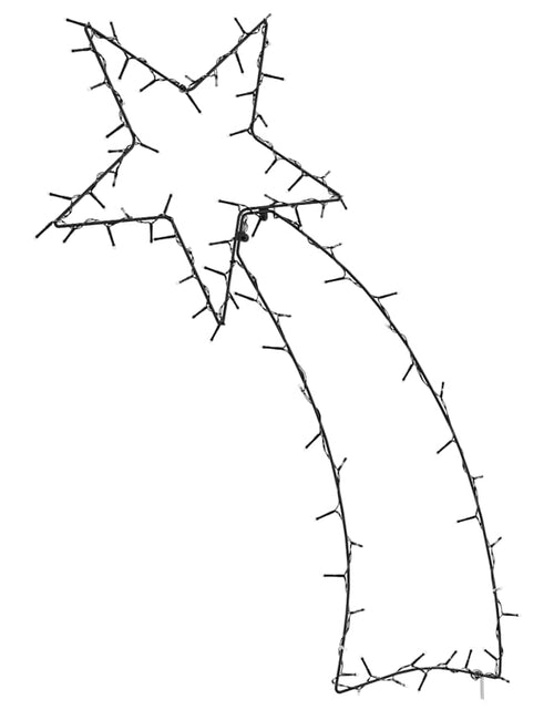 Încărcați imaginea în vizualizatorul Galerie, Lumini Crăciun Siluetă stea căzătoare 115 LED-uri alb cald

