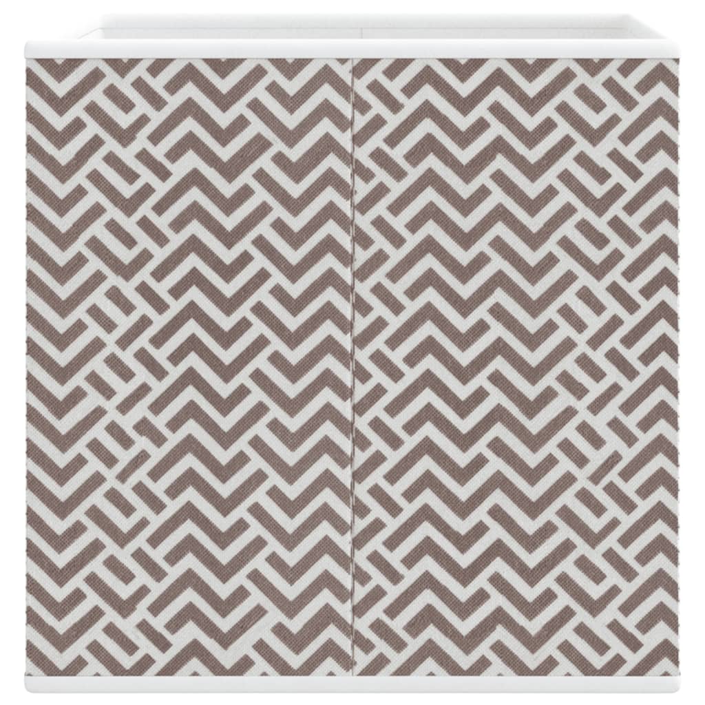 Cutii depozitare pliabile 4 buc maro 32x32x32cm textil nețesut