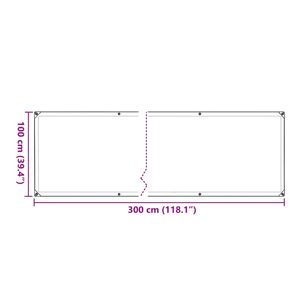 Capac pentru plante cu ochiuri 1x3 m polietilenă