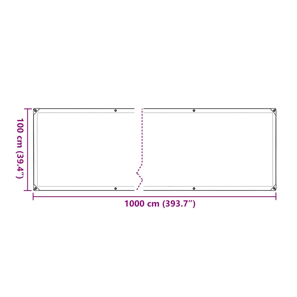 Capac pentru plante cu ochiuri 1x10 m polietilenă