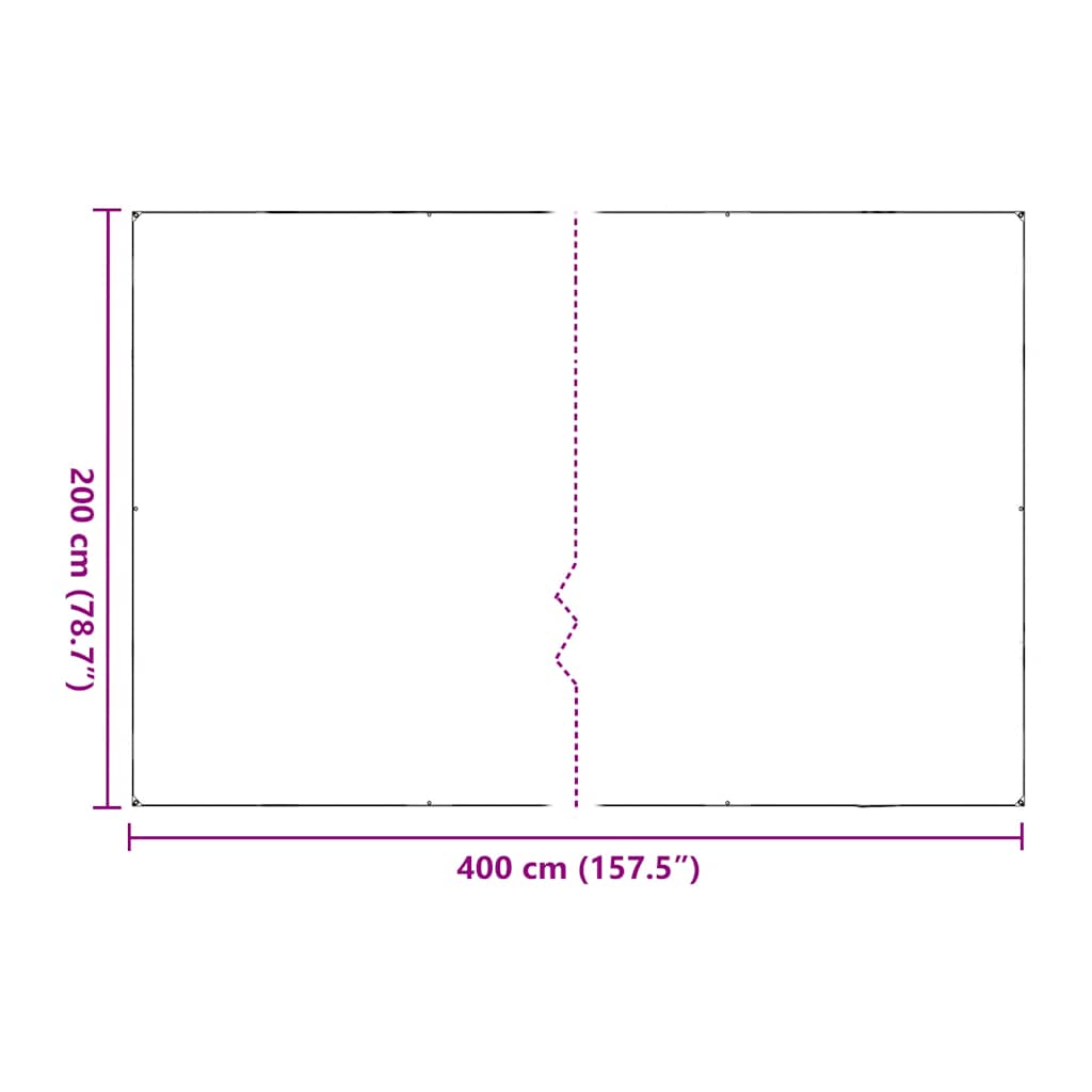 Capac pentru plante cu ochiuri 2x4 m polietilenă