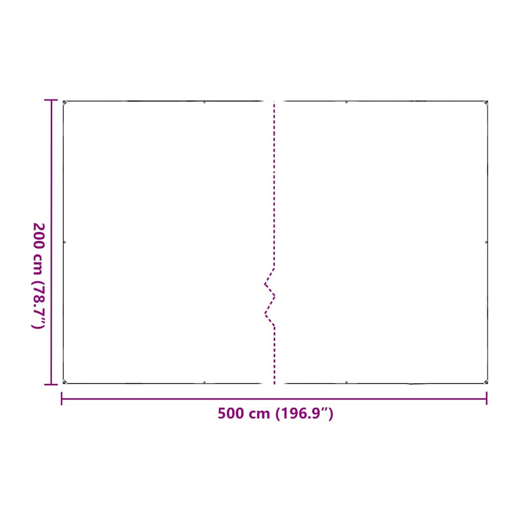 Capac pentru plante cu ochiuri 2x5 m polietilenă