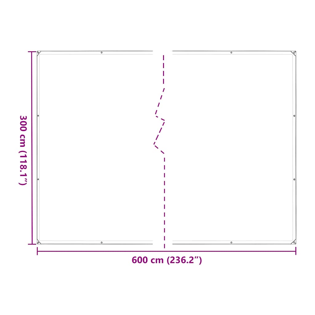 Capac pentru plante cu ochiuri 3x6 m polietilenă