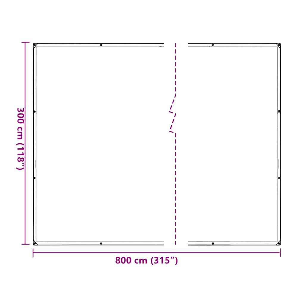 Capac pentru plante cu ochiuri 3x8 m polietilenă