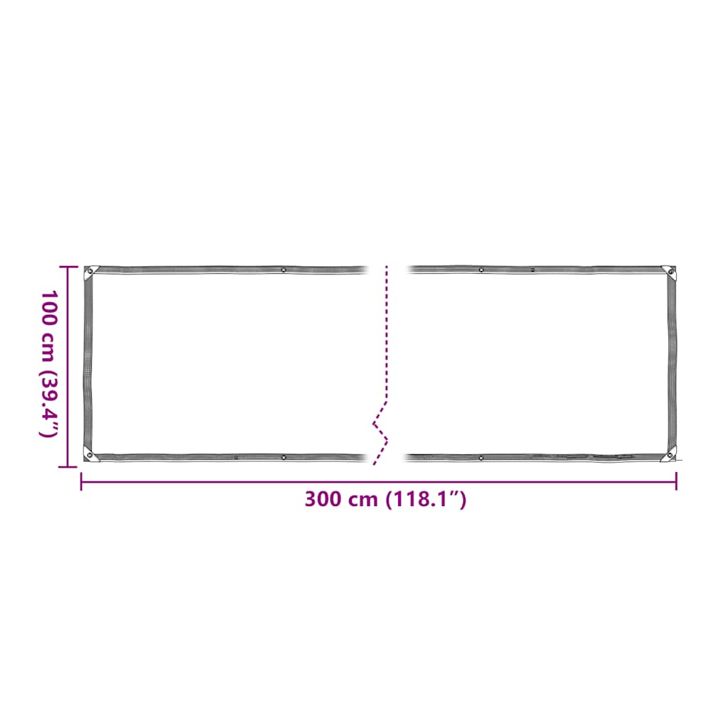 Capac pentru plante cu ochiuri 1x3 m polietilenă