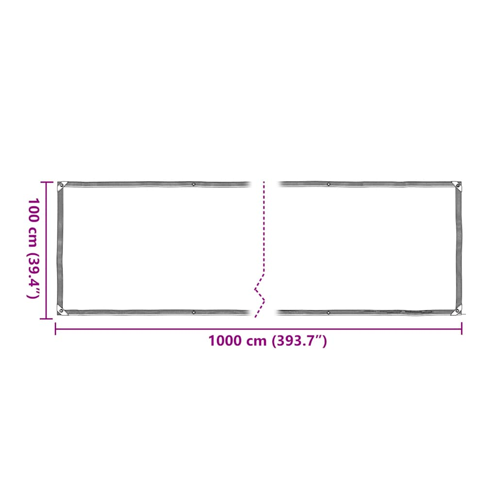 Capac pentru plante cu ochiuri 1x10 m polietilenă