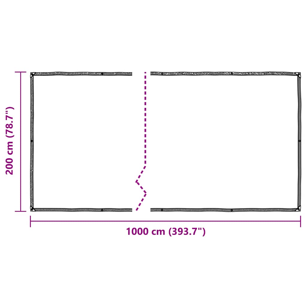 Capac pentru plante cu ochiuri 2x10 m polietilenă