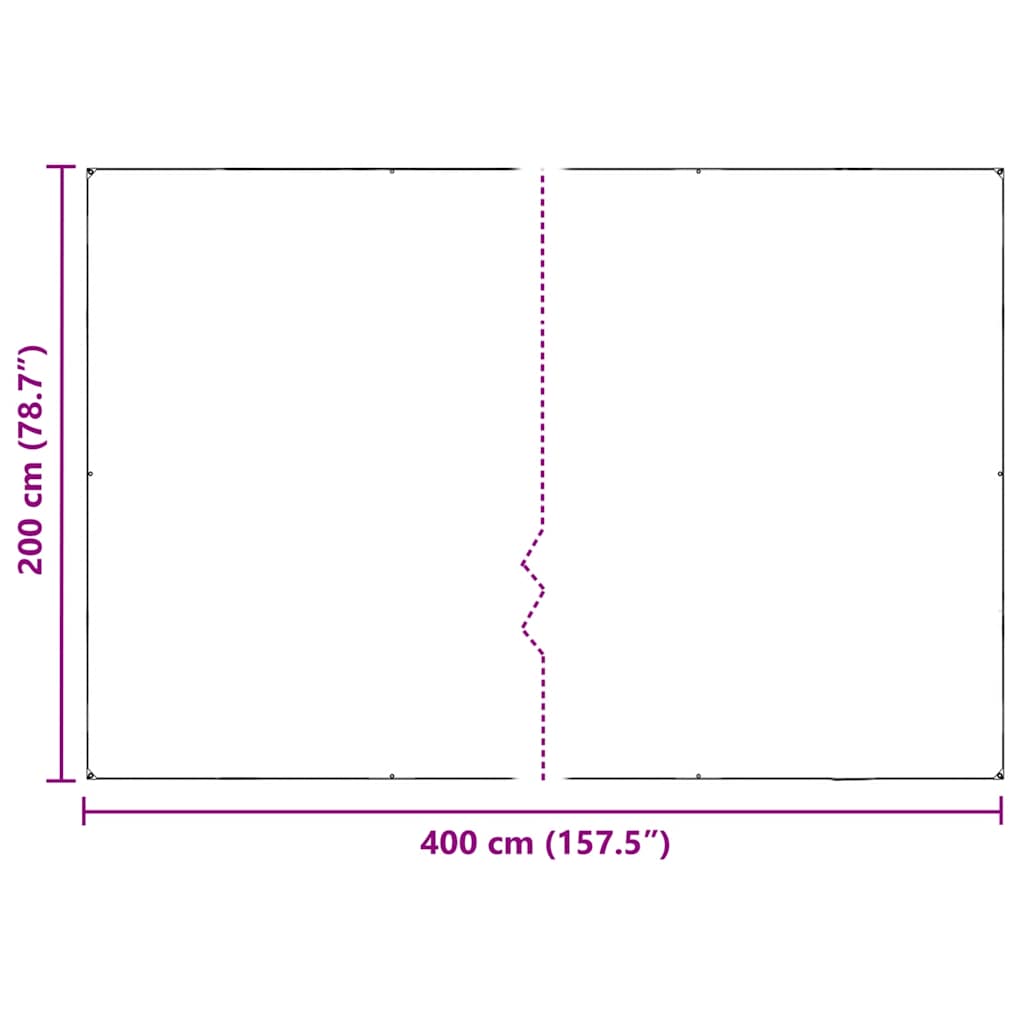 Capac pentru plante cu ochiuri 2x4 m PVC