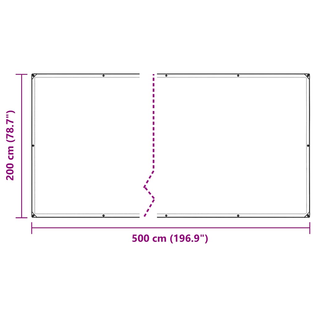 Capac pentru plante cu ochiuri 2x5 m PVC